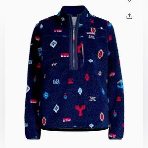 NWT Vineyard Vines Nautical Icons Supershep Fleece Jacket L